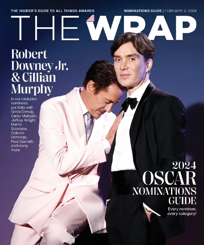 唐尼和基莲登《The Wrap》杂志封面 ​​，某人也太娇羞了吧配图-漫威电影