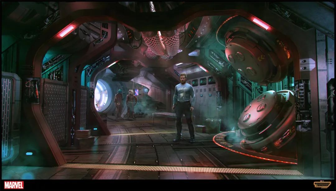 一组《银河护卫队3》的艺术概念图，耗子又在眨眼配图2-漫威电影
